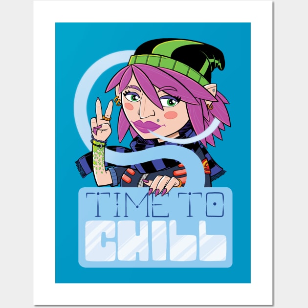 Time To Chill Wall Art by FatRocketStudios